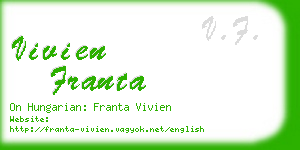 vivien franta business card